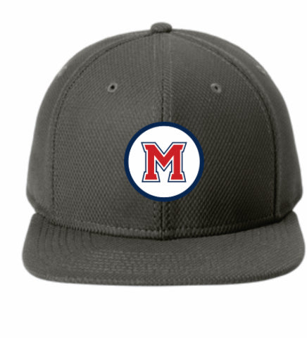 New Era Flat Bill Patch Hat (Graphite)