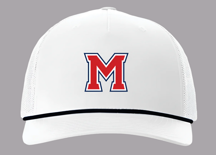 Richardson Trucker with Rope (White)