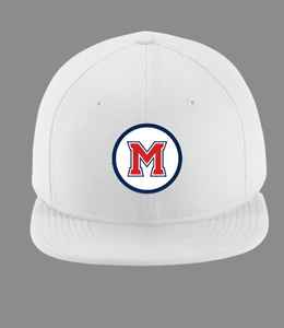 New Era Flat Bill Patch Hat (White)