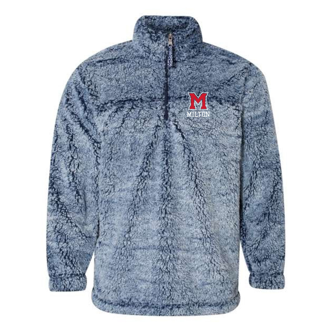 Sherpa Fleece Quarter-Zip Pullover (Frost Navy) *S & M Only*