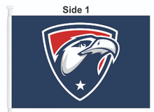 Load image into Gallery viewer, Milton Eagles Double-Sided Car Flag