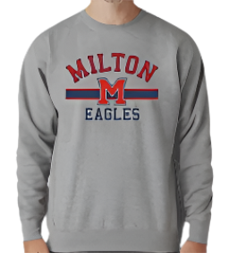 Milton M Eagles Crewneck Sweatshirt (Grey)