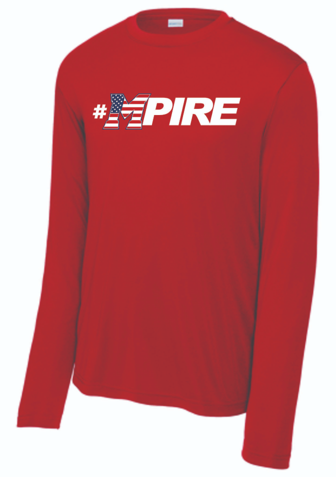 Long-Sleeve #Mpire Dri-Fit (True Red)