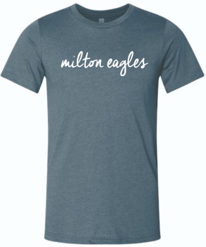 Script Tee (Slate Blue)