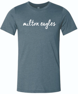Script Tee (Slate Blue)