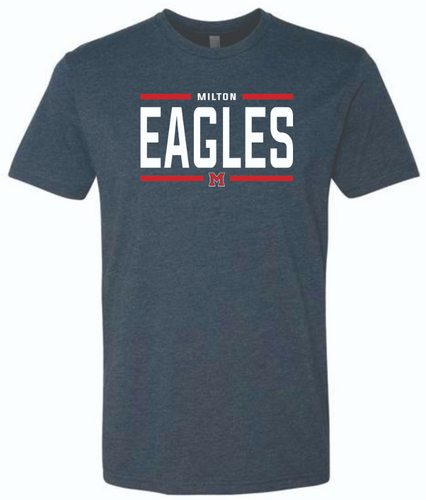 Navy Milton Eagles Tee