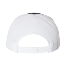Load image into Gallery viewer, M Flat Bill Hat (Navy/ White)
