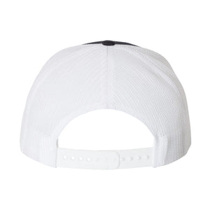 M Flat Bill Hat (Navy/ White)