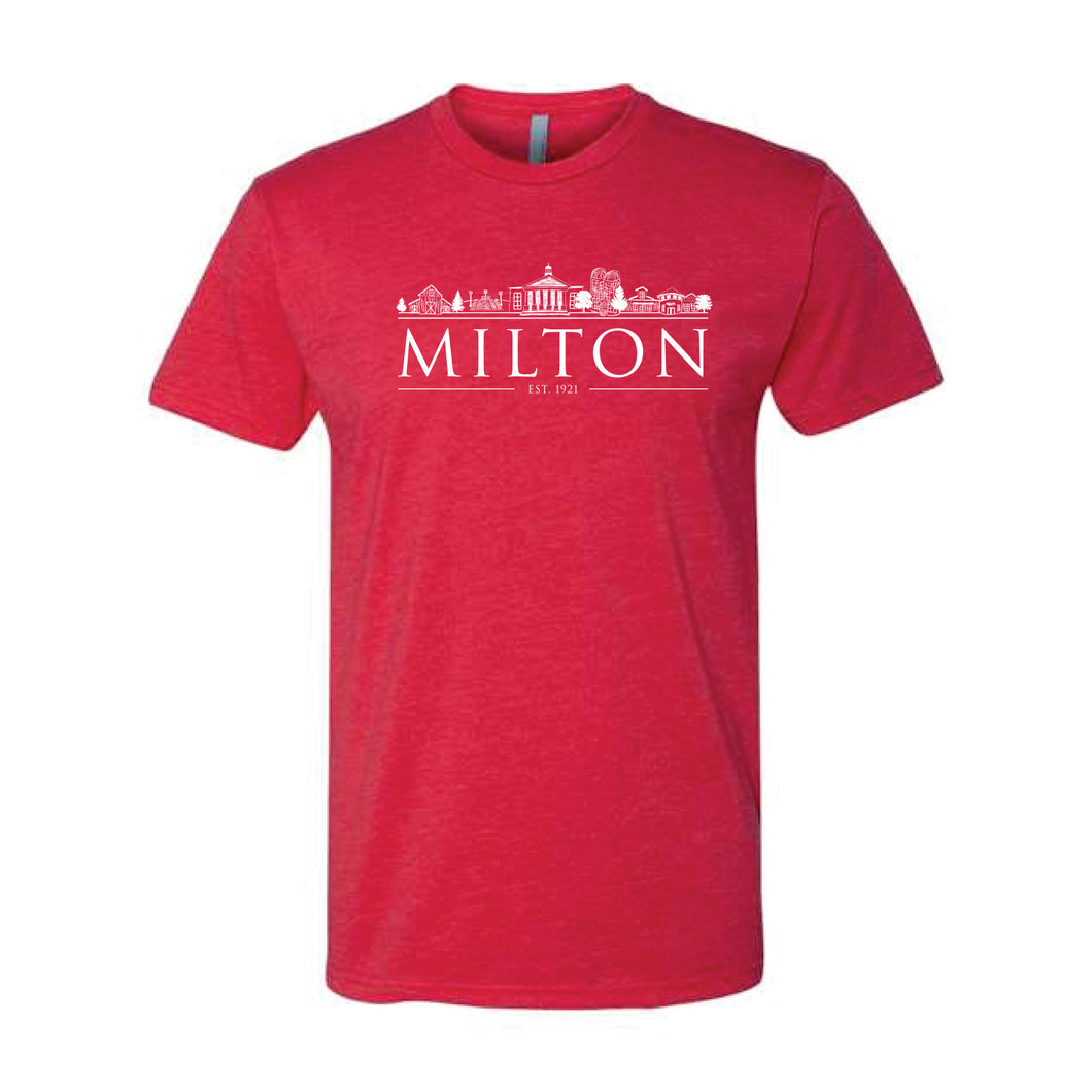 Milton Cityscape T-Shirt (Red) *3XL only*